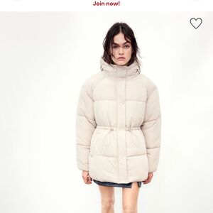H&M Drawstring-Waist Puffer Jacket‎